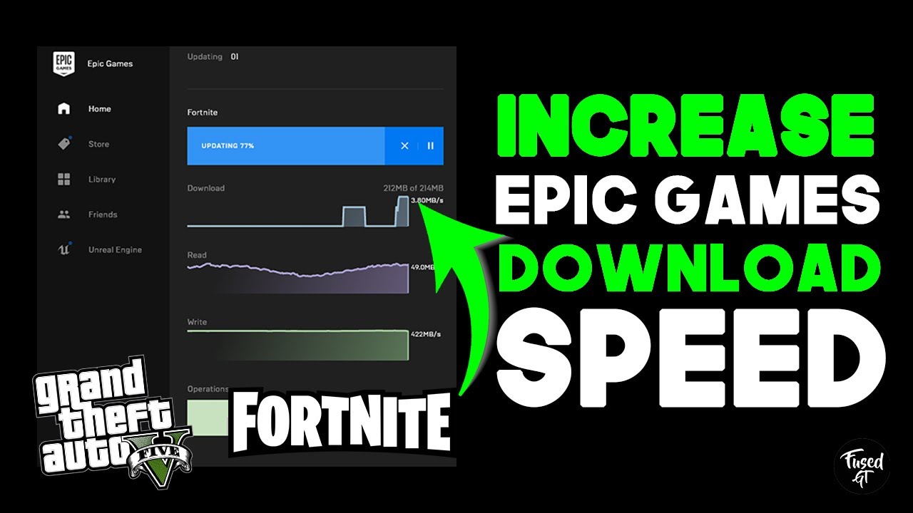 epic games launcher download slow